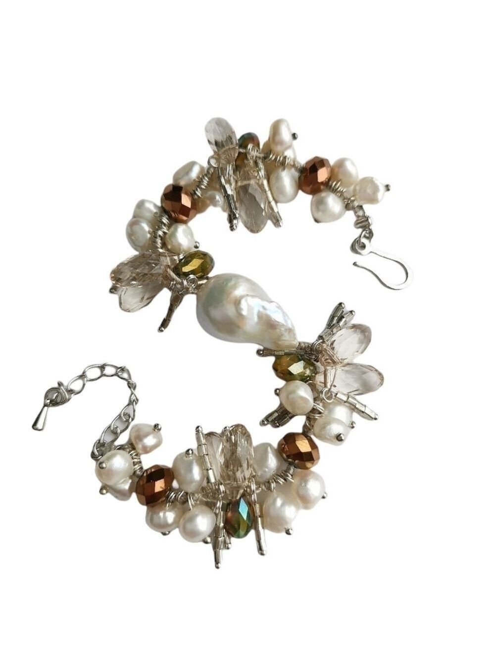 NWT Baroque FW Pearl Swarovski crystal bracelet